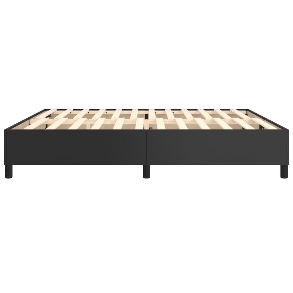 Boxspring sengeramme 200x200 cm kunstlæder sort