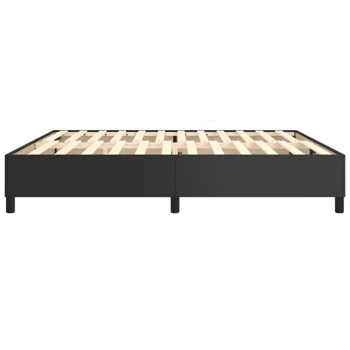 Boxspring sengeramme 200x200 cm kunstlæder sort