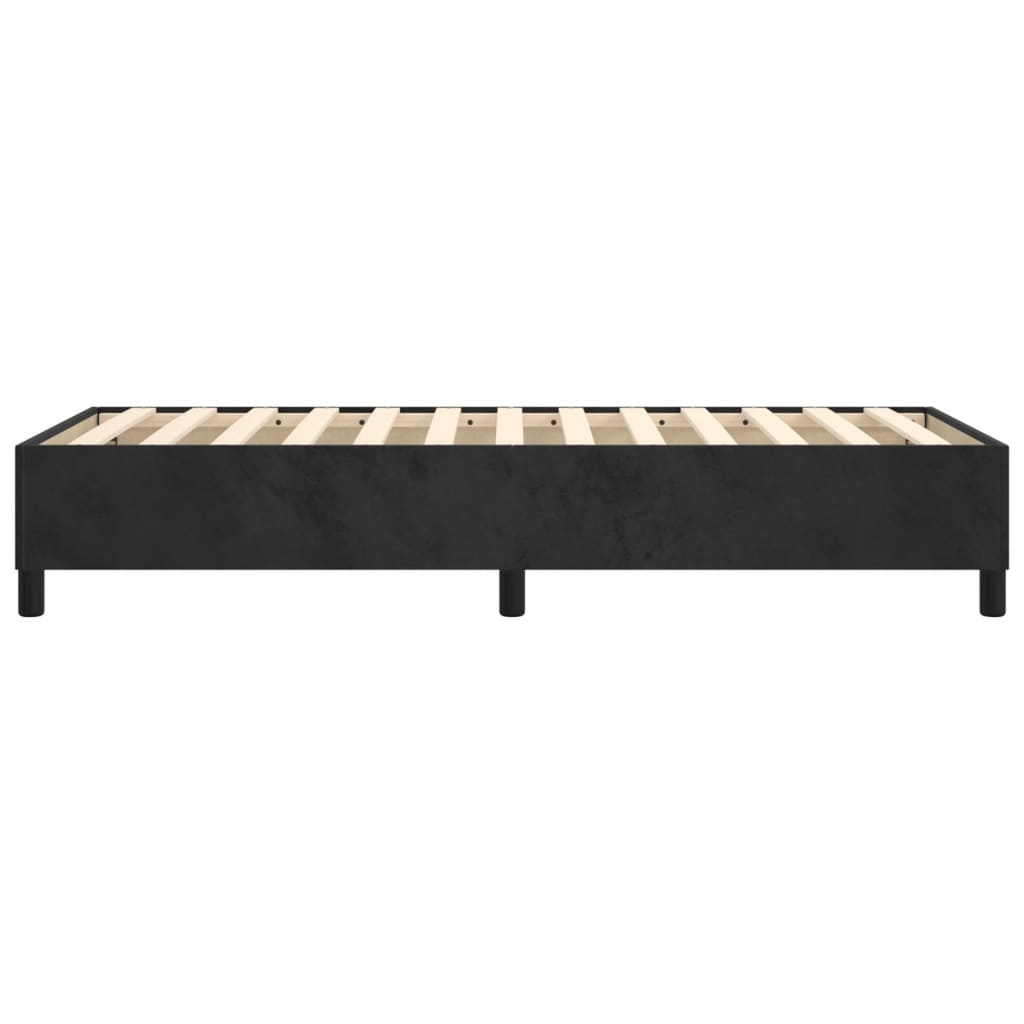 Boxspring sengeramme 80x200 cm fløjl sort