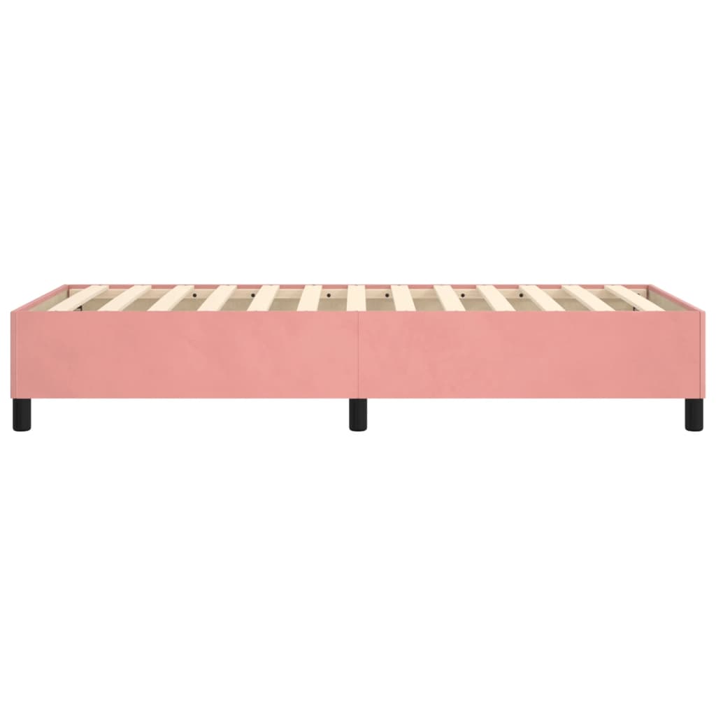 Boxspring sengeramme 80x200 cm fløjl pink