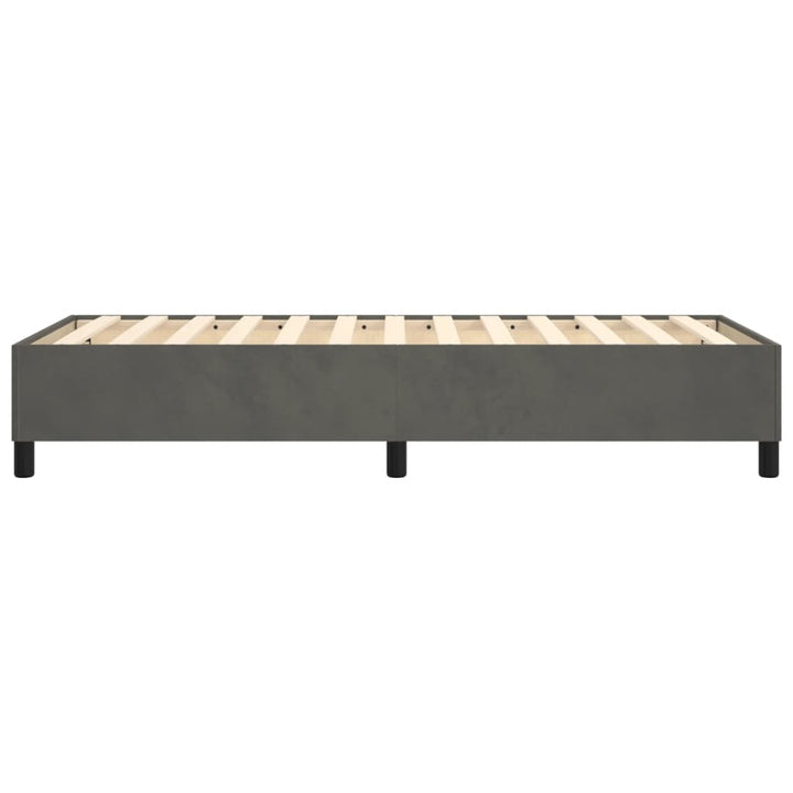 Boxspring sengeramme Mørkegrå 90x190 cm Fløjl