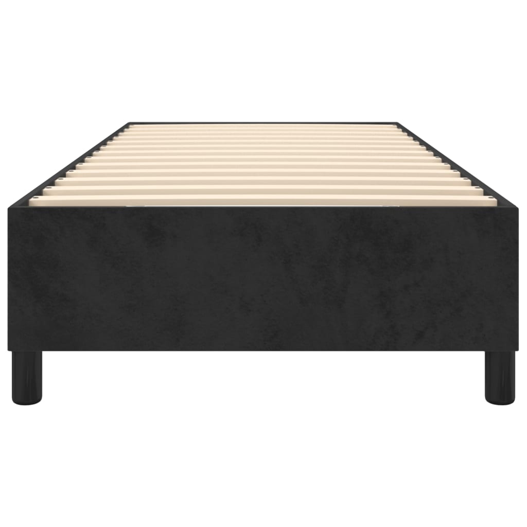 Boxspring sengeramme 90x190 cm fløjl sort