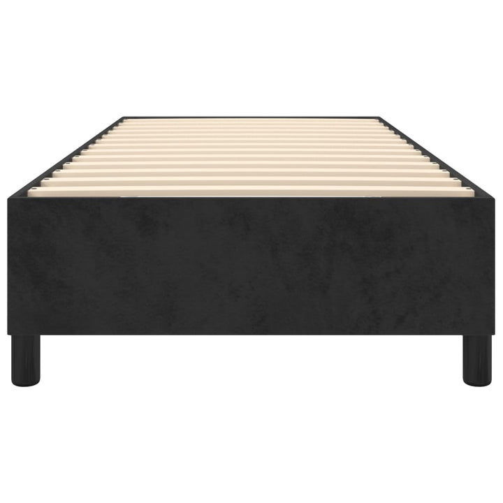 Boxspring sengeramme 90x190 cm fløjl sort