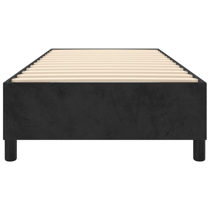 Boxspring sengeramme 90x200 cm fløjl sort