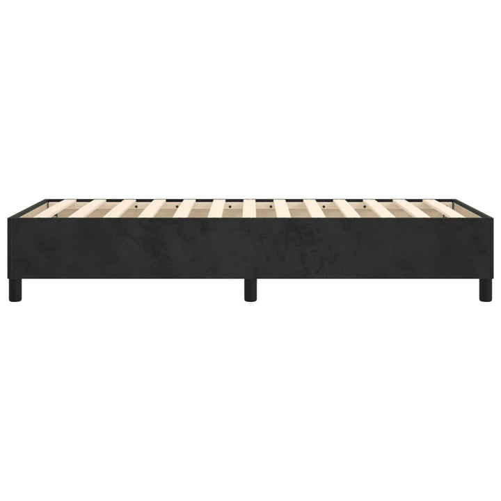 Boxspring sengeramme 90x200 cm fløjl sort