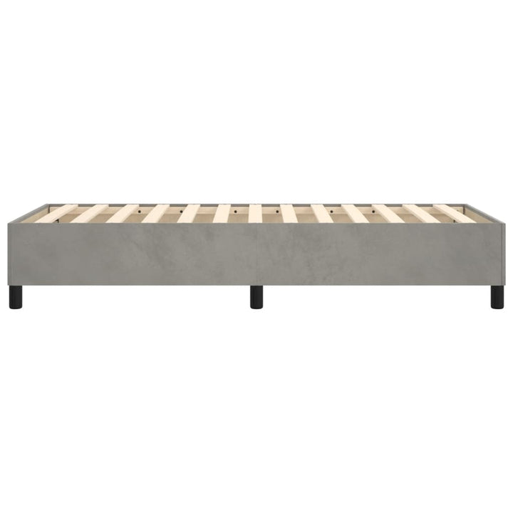 Boxspring sengeramme Lysegrå 100x200 cm Fløjl
