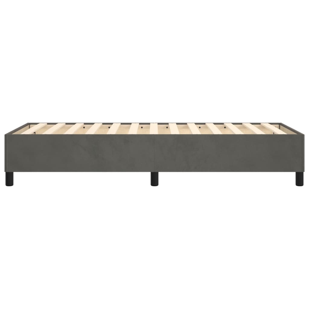 Boxspring sengeramme Mørkegrå 100x200 cm Fløjl