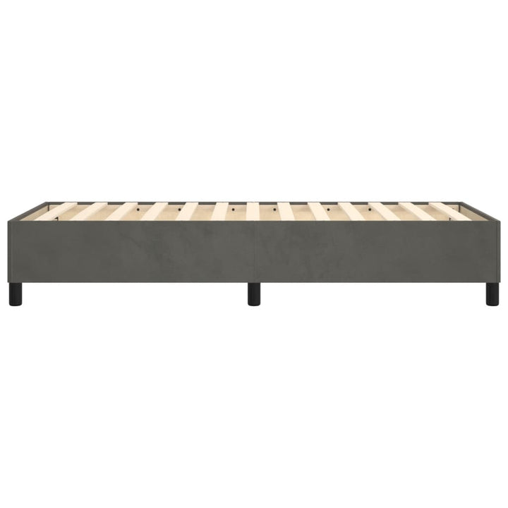 Boxspring sengeramme Mørkegrå 100x200 cm Fløjl