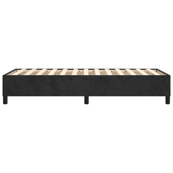 Boxspring sengeramme Sort 100x200 cm Fløjl