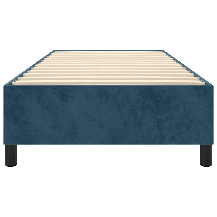 Boxspring sengeramme Mørkeblå 100x200 cm Fløjl