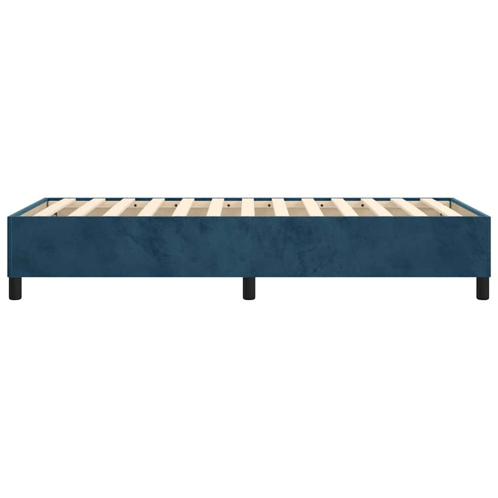 Boxspring sengeramme Mørkeblå 100x200 cm Fløjl