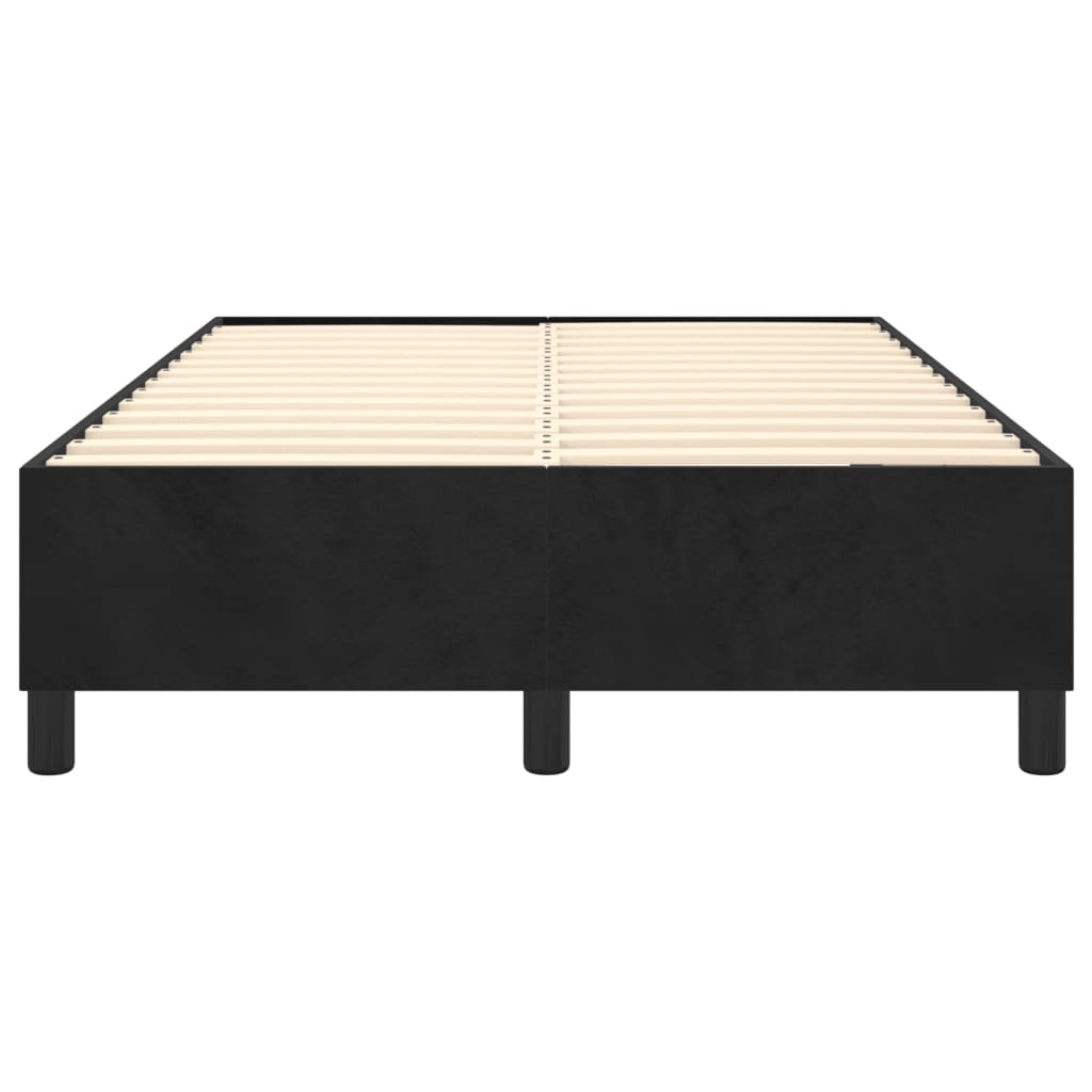 Boxspring sengeramme Sort 120x200 cm Fløjl