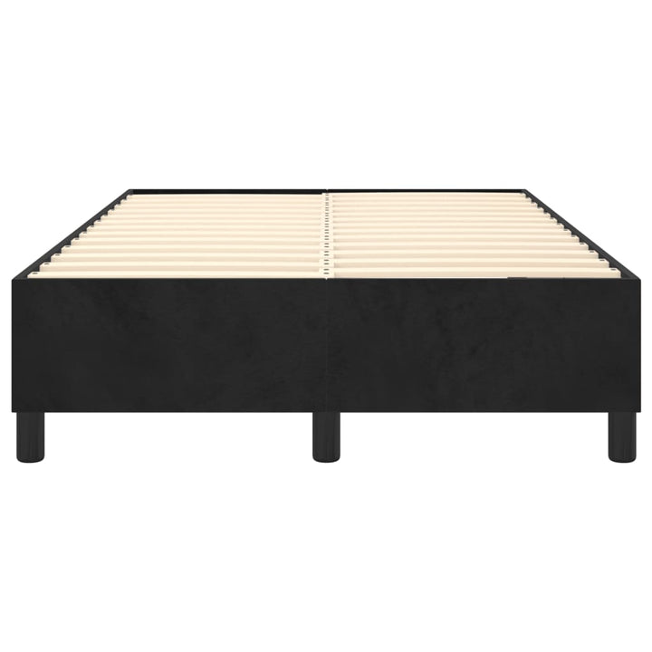 Boxspring sengeramme Sort 120x200 cm Fløjl