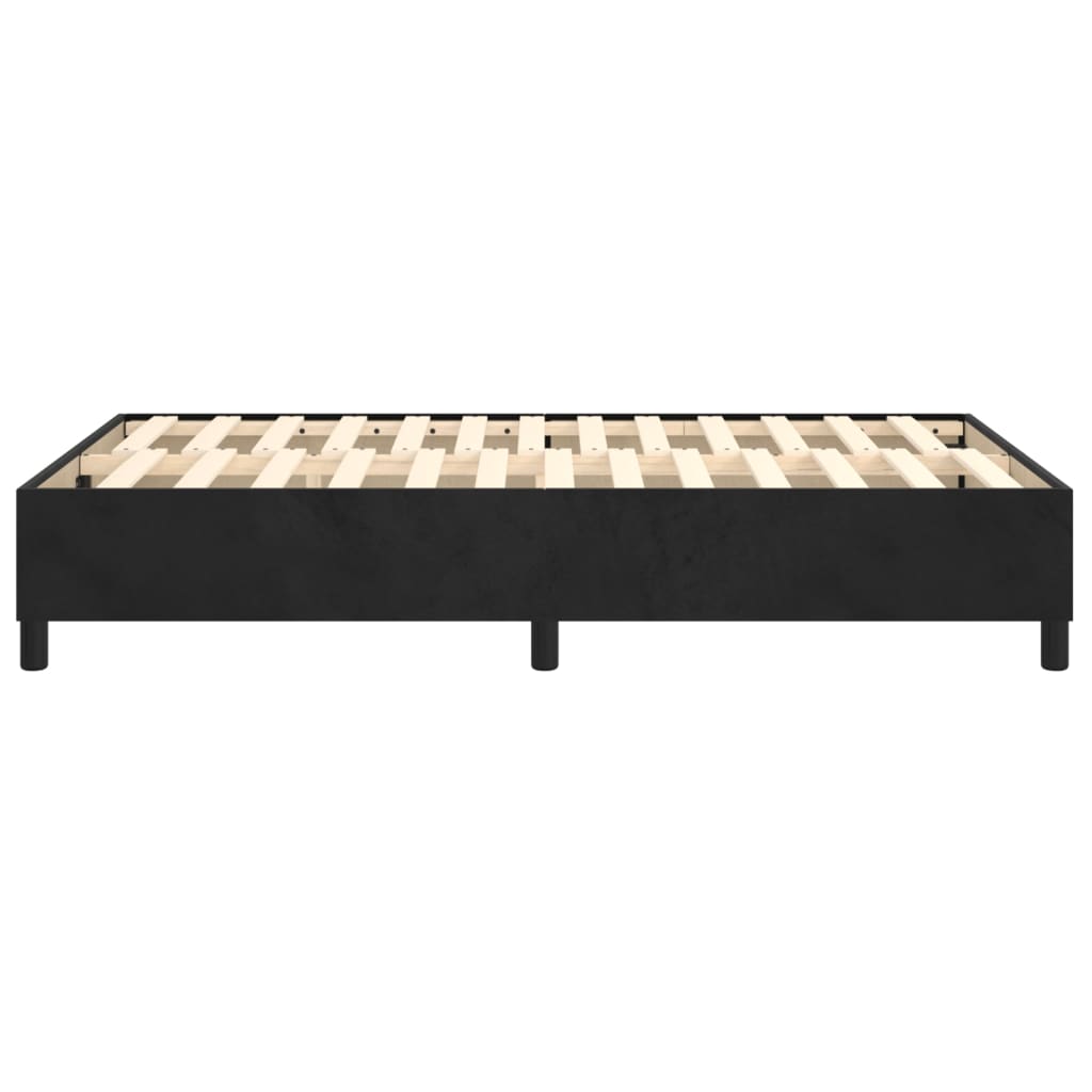Boxspring sengeramme Sort 120x200 cm Fløjl