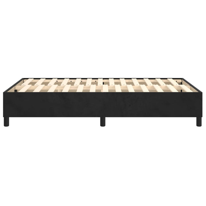 Boxspring sengeramme Sort 120x200 cm Fløjl