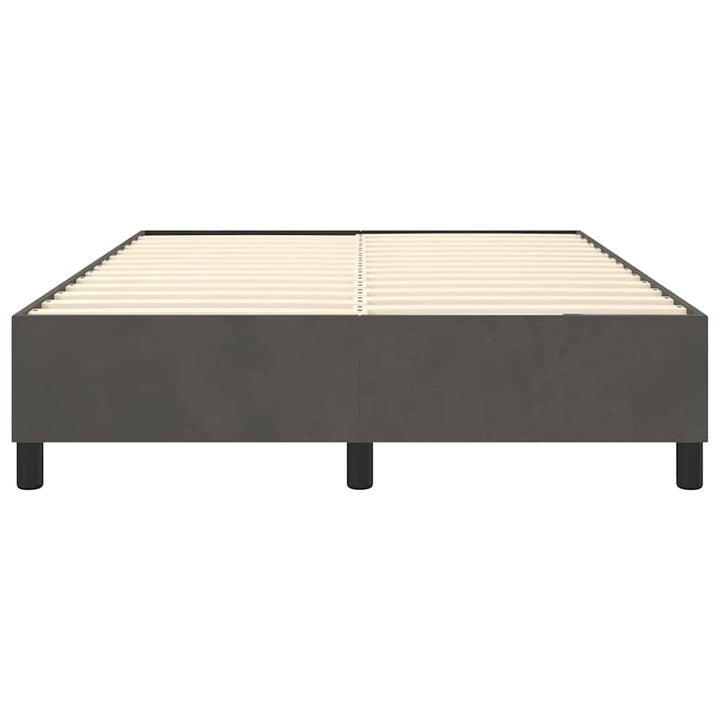 Boxspring sengeramme Mørkegrå 140x190 cm Fløjl