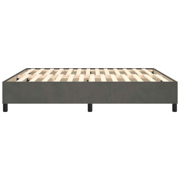 Boxspring sengeramme Mørkegrå 180x200 cm Fløjl
