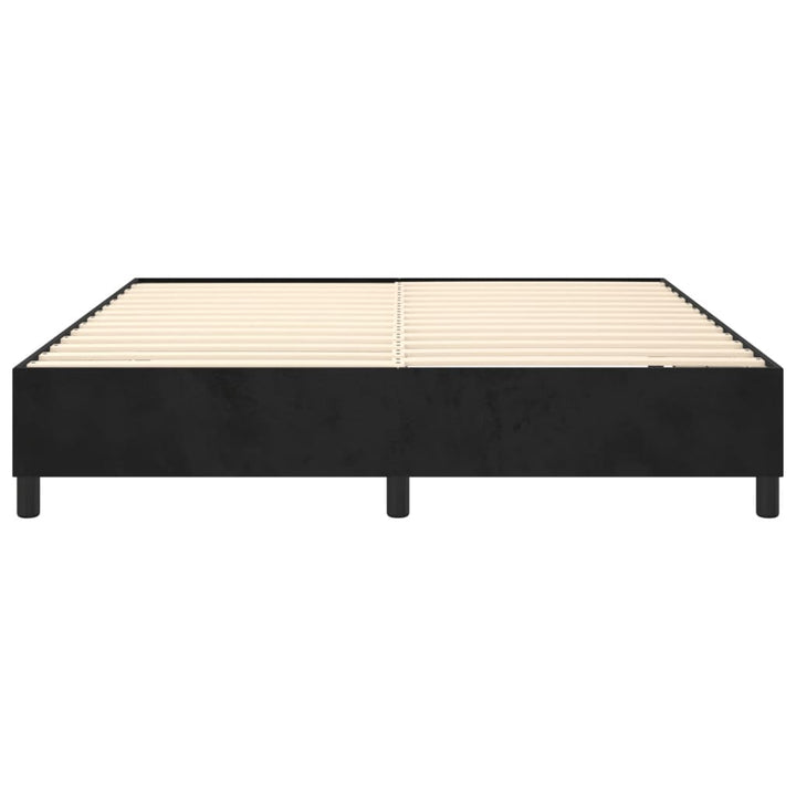 Boxspring sengeramme Sort 180x200 cm Fløjl