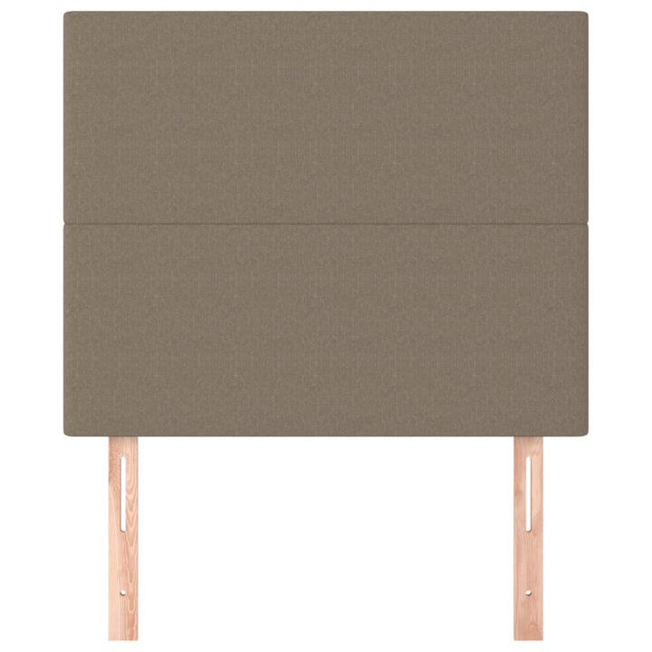 sengegavl Taupe 90x5x118/128 cm Stof