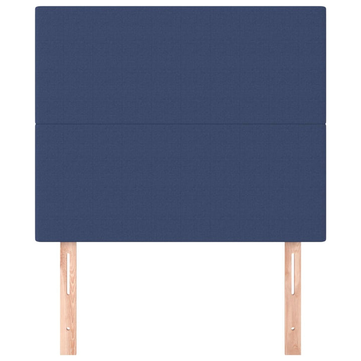 sengegavl blå 90x5x118/128 cm stof