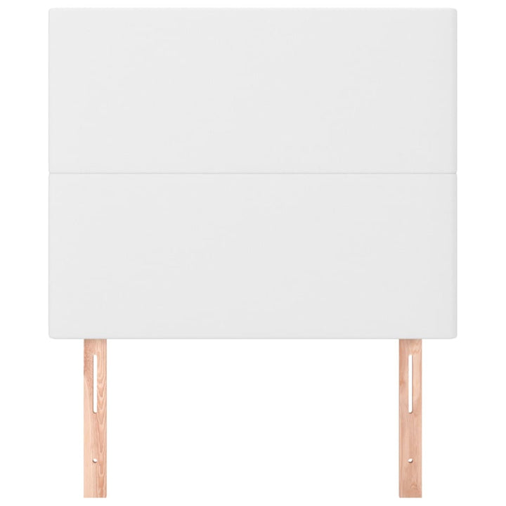 sengegavl hvid 80x5x118/128 cm kunstlæder
