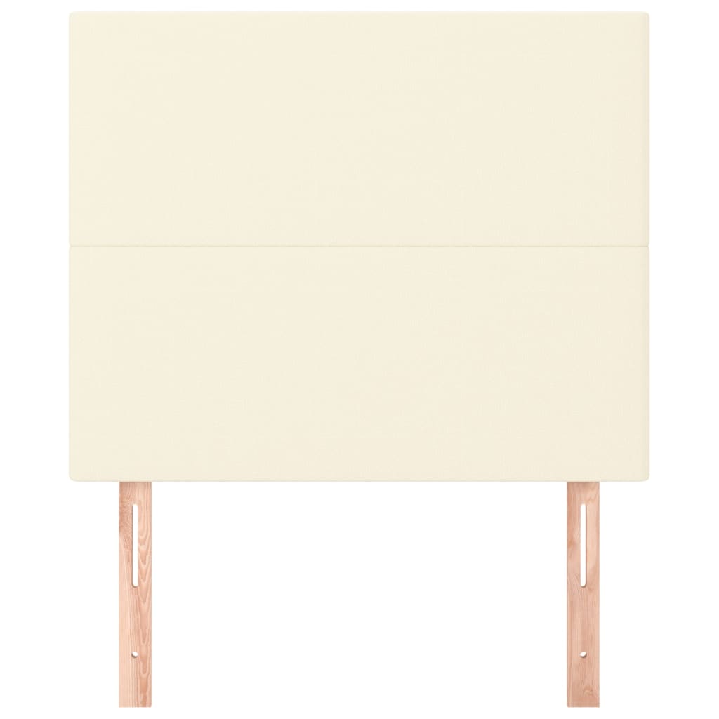 sengegavl creme 100x5x118/128 cm kunstlæder
