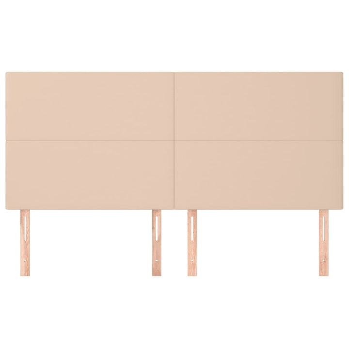 sengegavl Cappuccino 200x5x118/128 cm kunstlæder