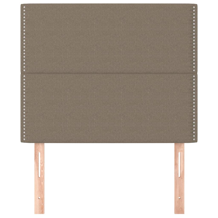 sengegavl Taupe 90x5x118/128 cm Stof