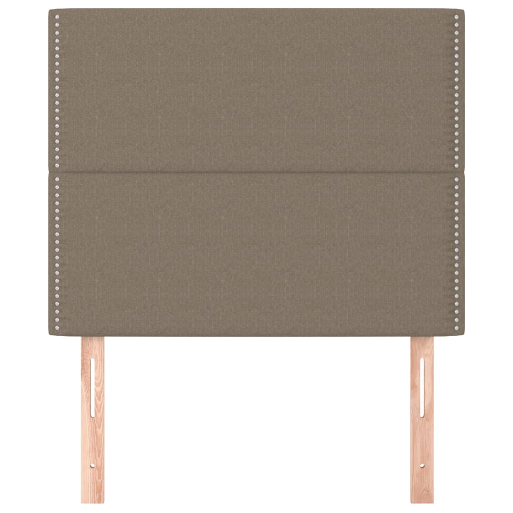 sengegavl taupe 100x5x118/128 cm stof