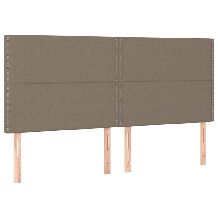 sengegavl taupe 180x5x118/128 cm stof