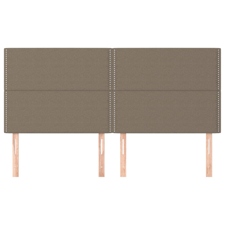 sengegavl taupe 200x5x118/128 cm stof