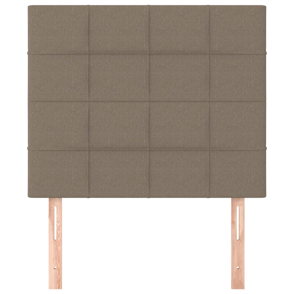 sengegavl taupe 80x5x118/128 cm stof