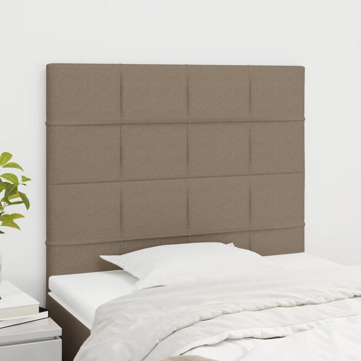 sengegavl Taupe 90x5x118/128 cm Stof