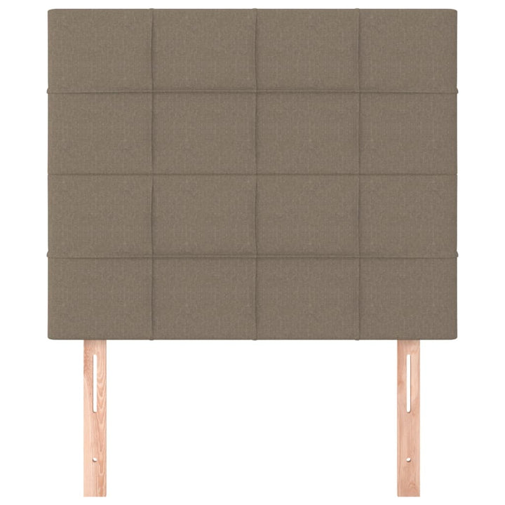 sengegavl taupe 100x5x118/128 cm stof