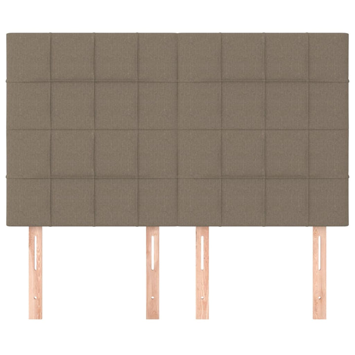 sengegavl taupe 144x5x118/128 cm stof