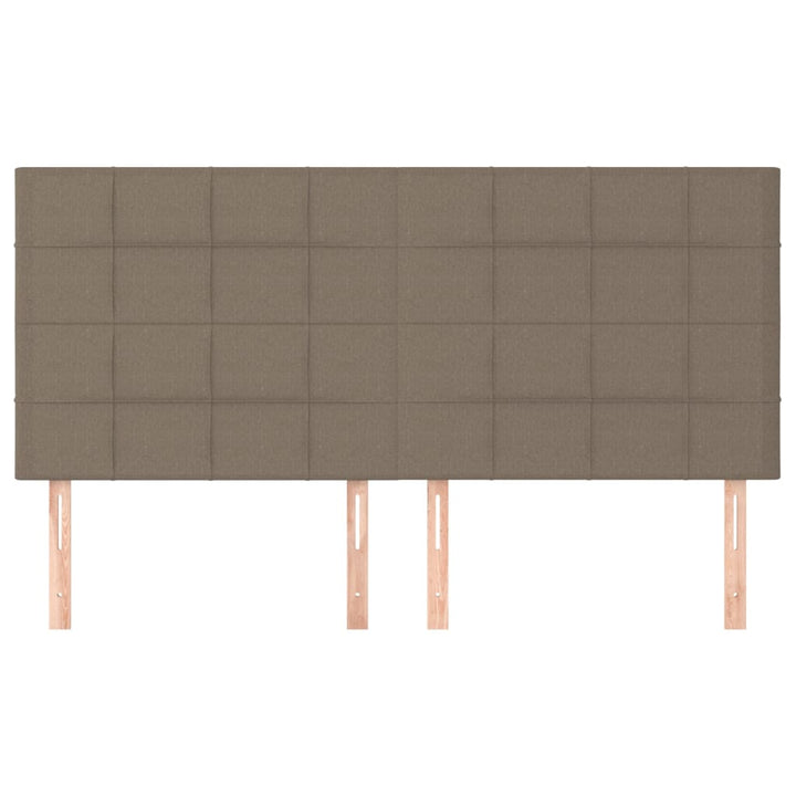 sengegavl taupe 180x5x118/128 cm stof