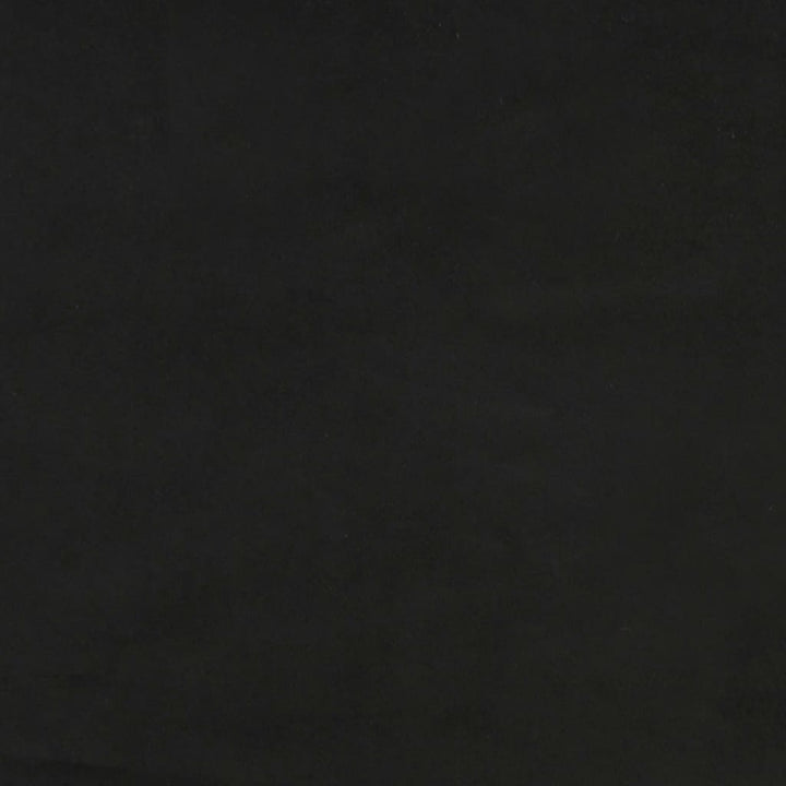 sengegavl sort 100x5x118/128 cm fløjl