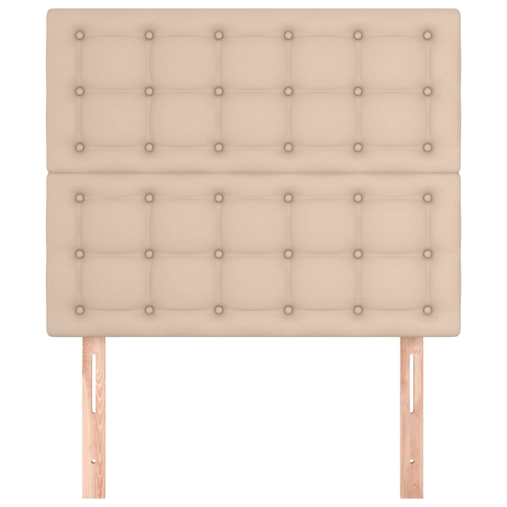 sengegavl Cappuccino 90x5x118/128 cm kunstlæder
