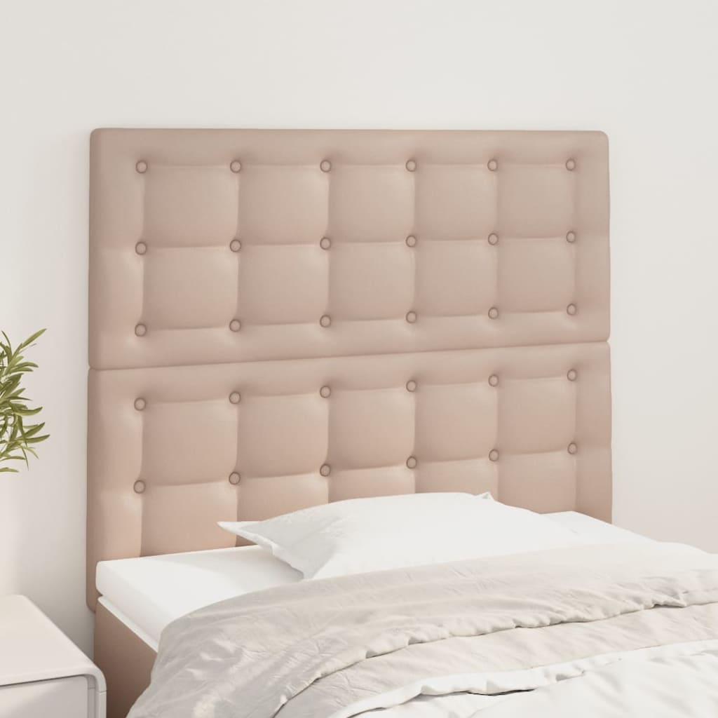 sengegavl Cappuccino 90x5x118/128 cm kunstlæder