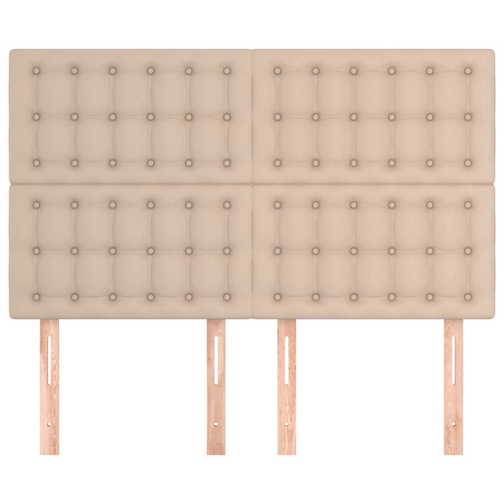 sengegavl Cappuccino 144x5x118/128 cm kunstlæder