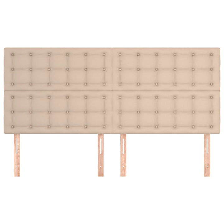 sengegavl Cappuccino 200x5x118/128 cm kunstlæder