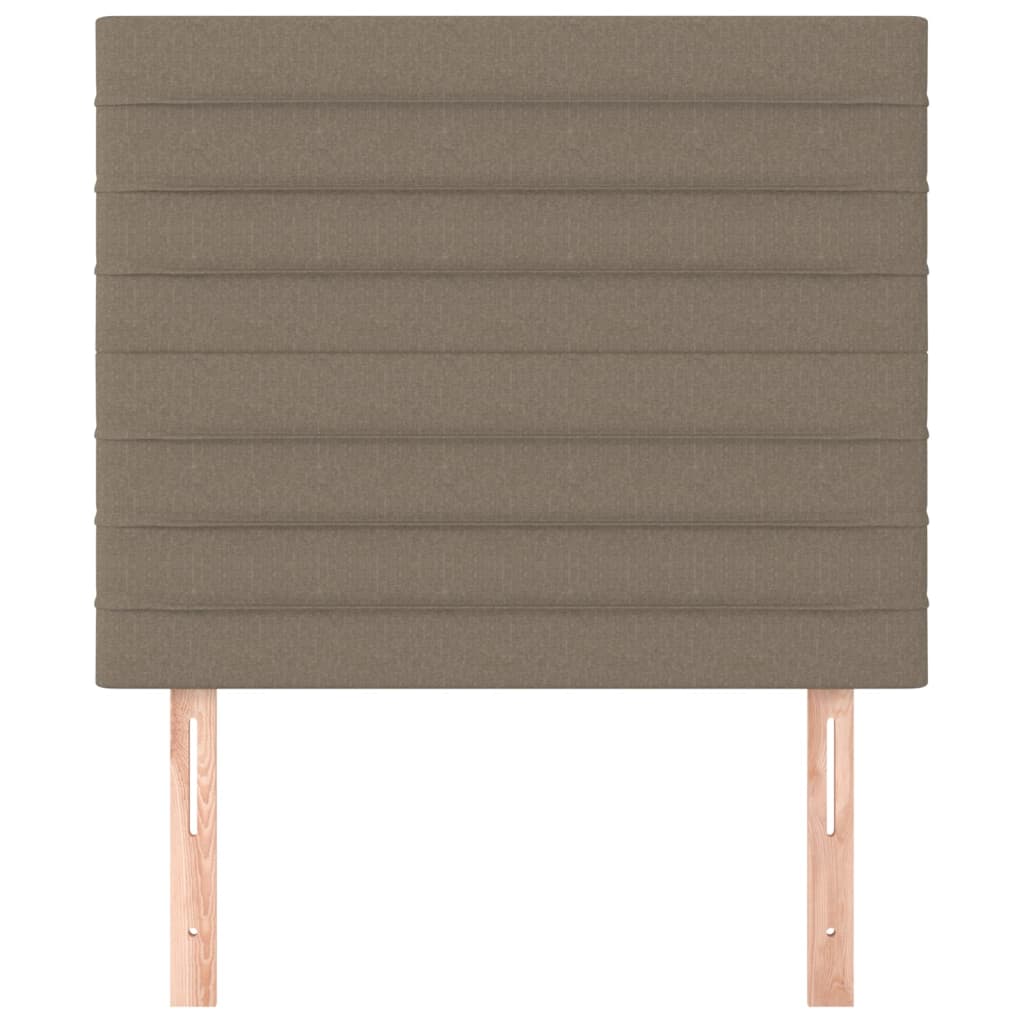 sengegavl Taupe 90x5x118/128 cm Stof