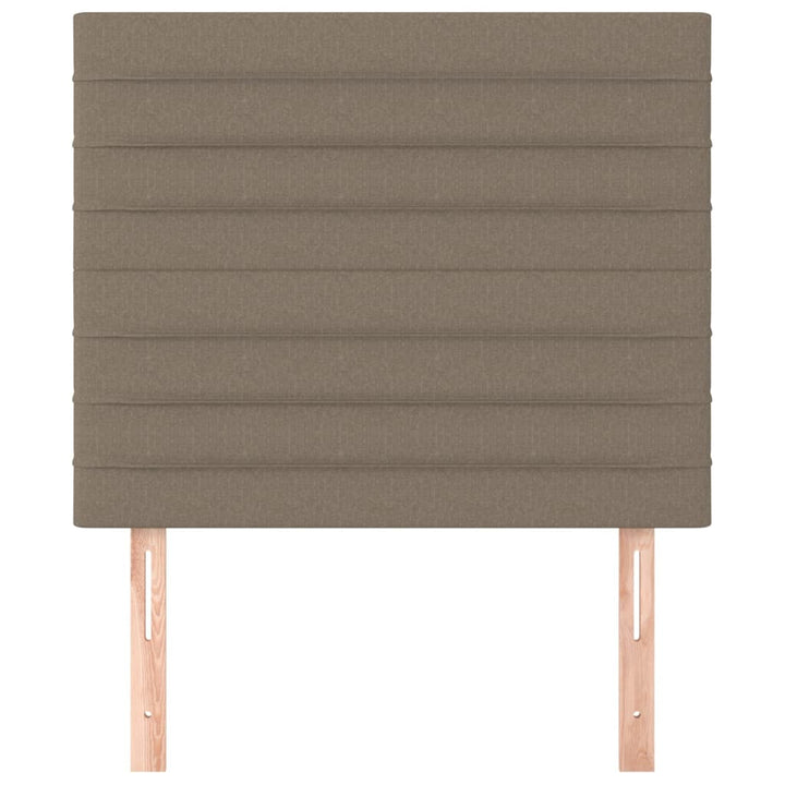 sengegavl Taupe 90x5x118/128 cm Stof