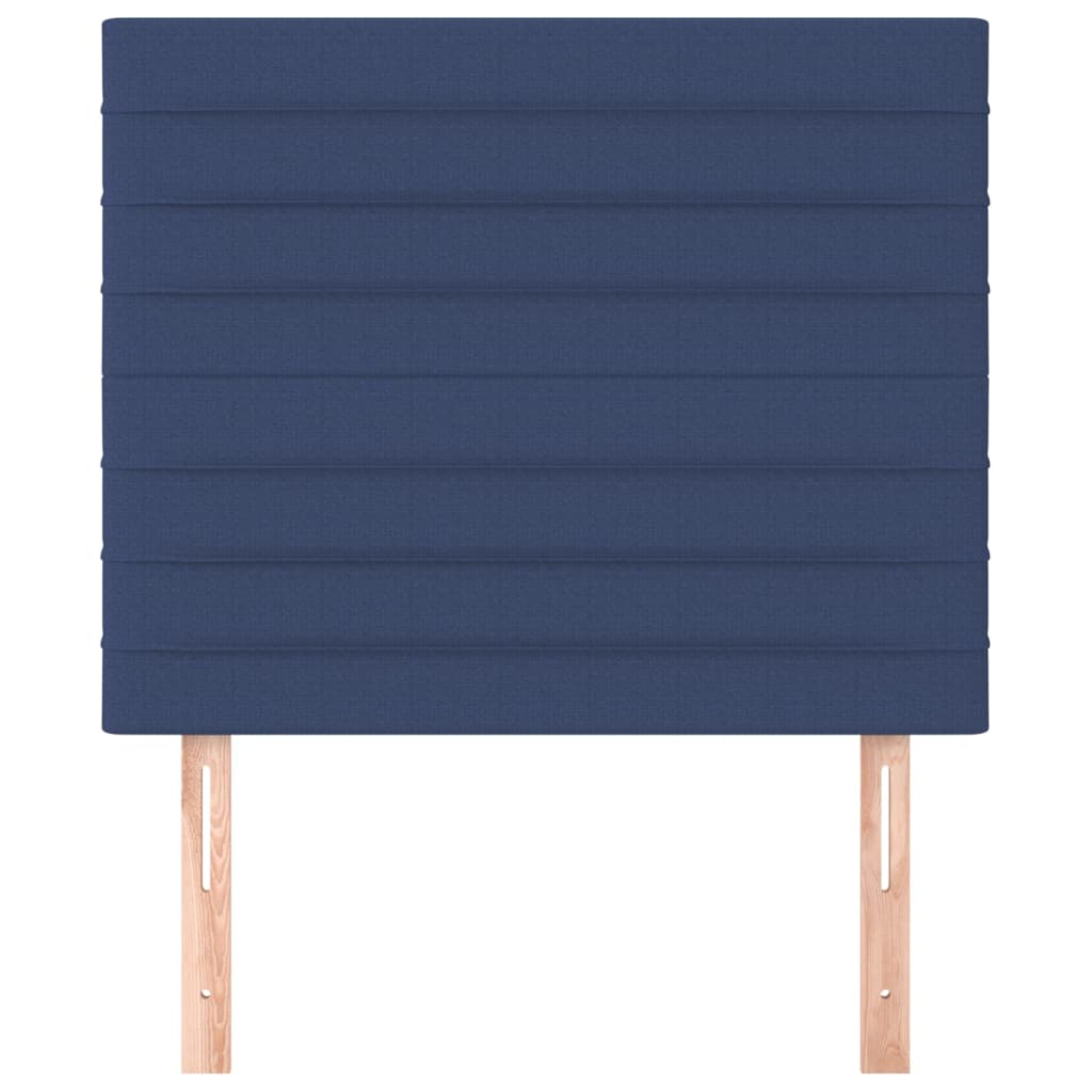 sengegavl blå 90x5x118/128 cm stof