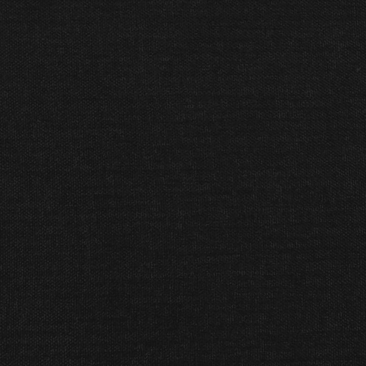 sengegavl sort 100x5x118/128 cm stof