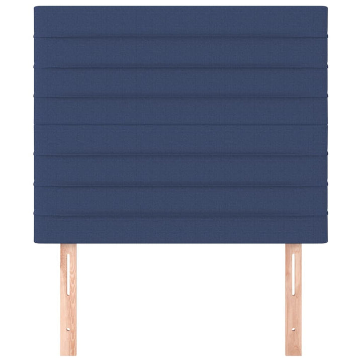 sengegavl blå 100x5x118/128 cm stof