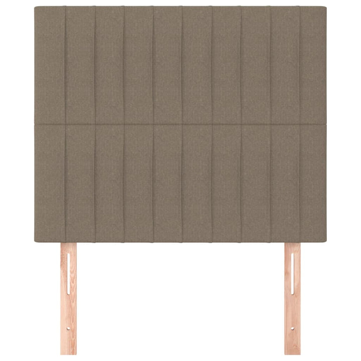 sengegavl Taupe 90x5x118/128 cm Stof