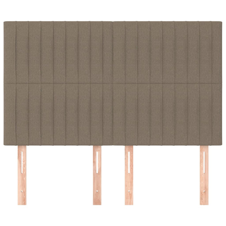 sengegavl taupe 144x5x118/128 cm stof