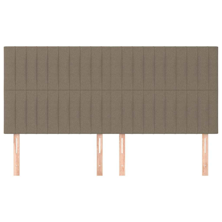 sengegavl taupe 180x5x118/128 cm stof