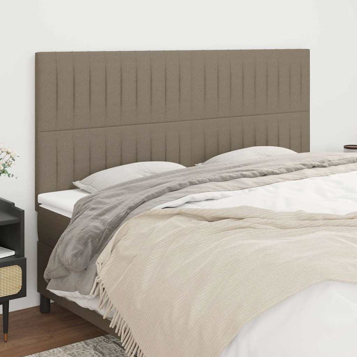 sengegavl taupe 180x5x118/128 cm stof